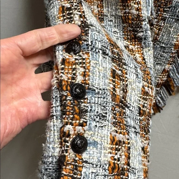 L'AGENCE Women's Plaid Tweed Blazer - Brown and blue
Size 8 - Picture 8 of 10